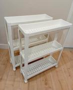 2x trolley Ikea Vesken • keuken badkamer • samen €5, Huis en Inrichting, Ophalen, Gebruikt