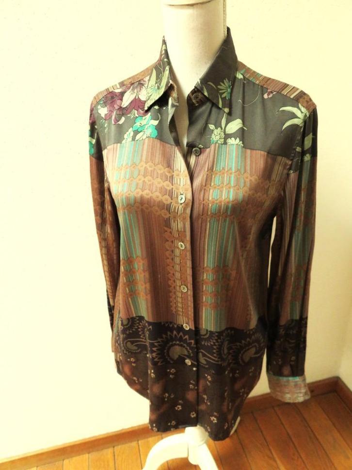 X55 MALIPARMI nieuwe blouse zijde groen 42 = 36 in Ned, Kleding | Dames, Blouses en Tunieken, Nieuw, Maat 36 (S), Groen, Ophalen of Verzenden