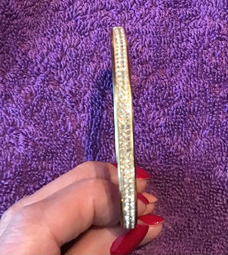 Swarovski Slaven Armband met Gouden Kristallen, Sieraden, Tassen en Uiterlijk, Armbanden, Zo goed als nieuw, Goud, Goud, Met kristal