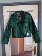 Queen Kerosin Marlon groen leren biker motor jasje maat M, Maat 38/40 (M), Nieuw, Ophalen of Verzenden, Groen
