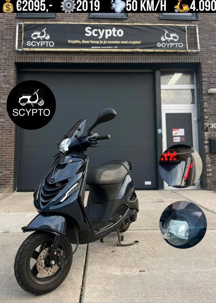 Piaggio Zip | 1e eigenaar | 4.090 km | Full Option | RDW, Fietsen en Brommers, Scooters | Piaggio, Zo goed als nieuw, Zip, Maximaal 45 km/u