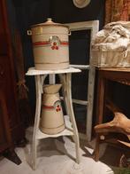 Prachtige Emaille Luieremmer & Waterkan Set, Antiek en Kunst, Antiek | Emaille, Ophalen of Verzenden