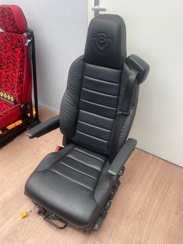 Scania V8 stoel zwart leer verwarmd  beschikbaar voor biedingen