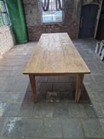 280 cm lange boerentafel met 3 laden mooi geleefd blad, Gebruikt, 200 cm of meer, Ophalen of Verzenden, Nb