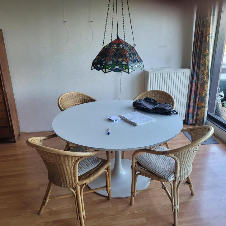 Arkana Tulip Vintage Maurice Burke Eetkamertafel, Huis en Inrichting, Tafels | Eettafels, Gebruikt, 100 tot 150 cm, 100 tot 150 cm