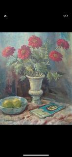 Schilderij Bloem-stilleven C.Westendorp 60x75 Begin 20e eeuw, Antiek en Kunst, Ophalen