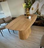 Dutchz 4000 Deens ovale massief eiken eettafel l160xb110xh78, Ophalen, 100 tot 150 cm, Eikenhout, Zo goed als nieuw