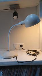 Vintage IKEA Bureaulamp - Wit Metaal Gooseneck, Gebruikt, Vintage, Ophalen of Verzenden, Metaal