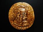 Zware plaquette portret naar Leonardo Da Vinci 3200 gram, Antiek en Kunst, Antiek | Koper en Brons, Ophalen of Verzenden, Brons