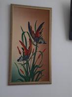Batik schilderij met vlinders, Antiek en Kunst, Kunst | Niet-Westerse kunst, Ophalen