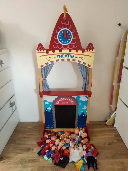 Bijzonder poppentheater met klassieke handpoppen, Hobby en Vrije tijd, Feestartikelen | Verhuur, Zo goed als nieuw, Ophalen