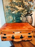 Mooie oude brocante antieke leren koffer