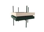 Unica extreem zeldzame Willy Guhl Eternit Swiss plantenbak, Tuin en Terras, Ophalen, Gebruikt, Minder dan 60 cm, Vierkant