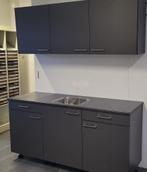 KELLER ELBA Keuken 180 cm "GRAFIET Decor" NIEUW, Huis en Inrichting, Nieuw, Enkelwandige keuken, Kunststof, Grijs