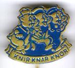 Knir Knar Knor blauw koper stripfiguurtje speldje ( J_020 ), Figuurtje, Speldje of Pin, Zo goed als nieuw, Verzenden