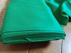 Groene Stof kerst voering glans rol 20 meter ! brocante, Ophalen of Verzenden