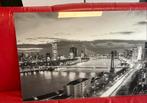 Rotterdam Foto op Glas rotjeknor, Huis en Inrichting, Ophalen, Zo goed als nieuw, Foto of Poster, Minder dan 50 cm