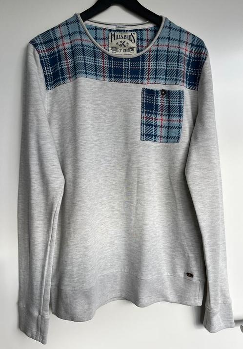 Mills Brothers grijze sweater maat L, Kleding | Heren, Truien en Vesten, Gedragen, Maat 52/54 (L), Grijs, Ophalen of Verzenden