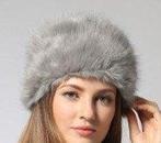 Berenmuts dames, zilvergrijs, gemiddelde maat., Ophalen of Verzenden, Zo goed als nieuw, Maat 38/40 (M), Muts