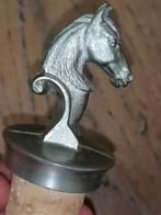 Flessendop tinnen paarden buste Erbo Zinn, Ophalen of Verzenden, Zo goed als nieuw, Paard, Beeldje of Figuurtje