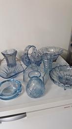 Antiek blauw glaswerk, Antiek en Kunst, Antiek | Glas en Kristal, Ophalen of Verzenden