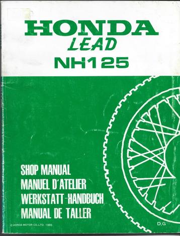Honda NH125 Lead Shop Manual Supplement scooter (541s) beschikbaar voor biedingen