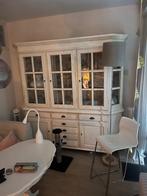 Buffetkast met verlichting, kastdeurtjes en laden, Ophalen, Gebruikt, 200 cm of meer, Glas