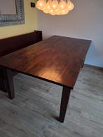Koloniale teakhouten eettafel 220x110x76, Huis en Inrichting, Ophalen, Gebruikt, 100 tot 150 cm, Teakhout