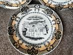 3x antiek bord van Petrus Regout/ Oosters tafereel, Antiek en Kunst, Ophalen of Verzenden