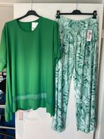 Nieuwe 2 delige set;groene Alijn tuniek print zomerbroek, Overige typen, Verzenden, Moda italia, Nvt