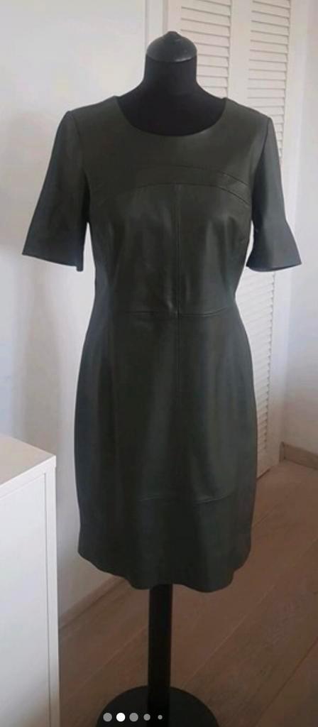 Mart Visser olijfgroen jurkje soepel imitatie leer maat 38, Kleding | Dames, Jurken, Zo goed als nieuw, Maat 38/40 (M), Groen