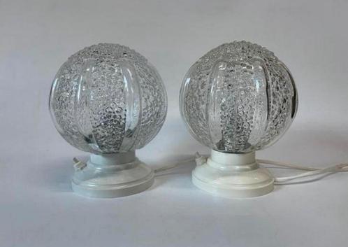 Vintage bedlamp Helena Tynell bubbleglas mid century, Huis en Inrichting, Lampen | Tafellampen, Zo goed als nieuw, Minder dan 50 cm