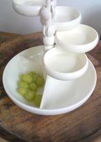 VINTAGE snacktoren Space Age serveerschaal jaren 70, Verzamelen, Retro, Ophalen of Verzenden, Huis en Inrichting