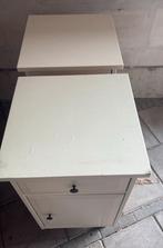 2x nachtkast Hemnes wit, Ophalen, Gebruikt, Hout