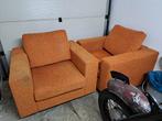 Twee grote (!!) comfortabele kubus fauteuils!, Huis en Inrichting, Fauteuils, Ophalen, Gebruikt, 75 tot 100 cm, 75 tot 100 cm