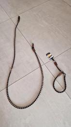 Ferplast hondenriem en halsband twist matic zwart/bruin, Ophalen of Verzenden, Nieuw