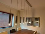 Moderne tijdloze hanglamp RVS met 8 lampen, Ophalen, Zo goed als nieuw, Metaal, 75 cm of meer