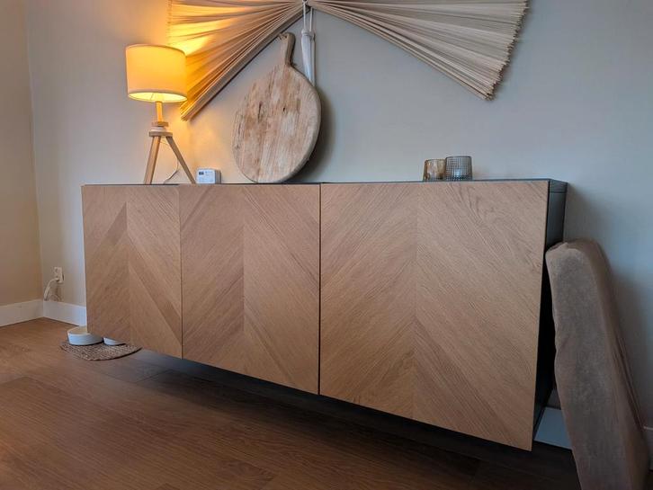 Ikea Besta Wandkast - 180cm breed, Huis en Inrichting, Kasten | Dressoirs, Gebruikt, 50 tot 100 cm, 25 tot 50 cm, Met deur(en)