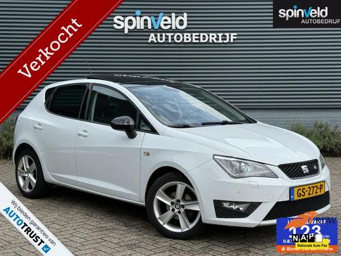 Seat Ibiza 1.0 EcoTSI FR BJ`15 NAP NL Volle Auto! Pano Navi, Auto's, Seat, Bedrijf, Ibiza, ABS, Achteruitrijcamera, Airbags, Airconditioning