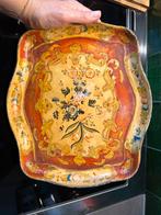 Oud dienblad van papier-mache leuk attractief, Ophalen of Verzenden, Zo goed als nieuw