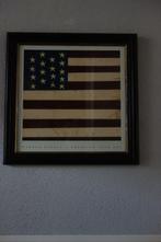 Schilderij Amerikaanse vlag, Minder dan 50 cm, 50 tot 75 cm, Ophalen of Verzenden, Zo goed als nieuw