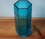 Dartington Glass, Engeland: lichtblauwe 'Daisy' vaas ca.1965, Antiek en Kunst, Ophalen of Verzenden