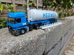 Tekno Mercedes Actros Heemex met bulksilo oplegger, Hobby en Vrije tijd, Modelauto's | 1:50, Ophalen of Verzenden, Bus of Vrachtwagen