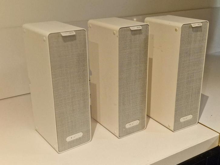 3 x symfonisk sonos ikea luidsprekers wit nieuwstaat, Audio, Tv en Foto, Luidsprekers, Zo goed als nieuw, Front, Rear of Stereo speakers