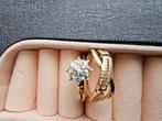 Dames ring, Sieraden, Tassen en Uiterlijk, Ringen, Nieuw, Met strass, Goud, Overige materialen