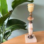 Vintage marmeren messing lampenvoet, Gebruikt, Ophalen of Verzenden