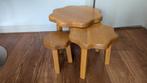 Vintage brutalist krukjes set, Huis en Inrichting, Ophalen, Gebruikt, Hout