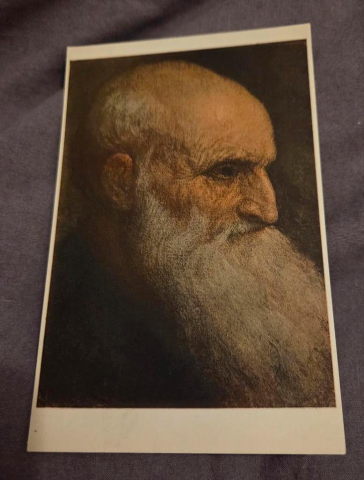 Hoofd van een oude man - Tiziano Vecellio, Antiek en Kunst, Kunst | Schilderijen | Klassiek, Verzenden