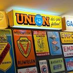 Gezocht emaille rijwielborden Langcat, Ophalen, Zo goed als nieuw, Reclamebord