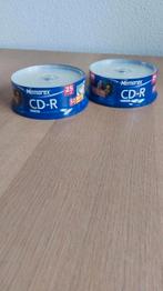 Memorex cd-r 25stuks in cakebox 2stuks, Op spindel, Cd, Nieuw, Ophalen of Verzenden